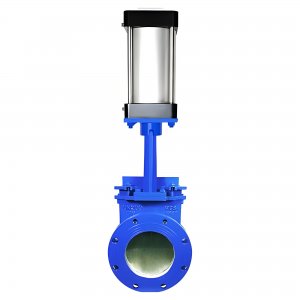 氣動刀閘閥PZ673Y-16C，DN250（介質(zhì)灰渣混合