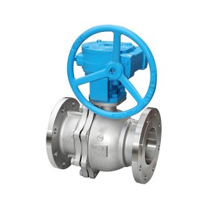 Q341F-16P DN50，DN100不銹鋼渦輪法蘭球閥