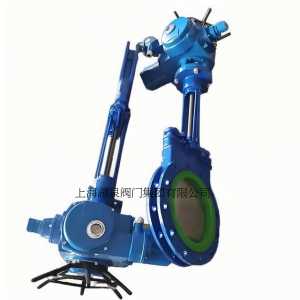 電動(dòng)刀閘閥PZ973-16 DN350，DN400排渣、處理顆